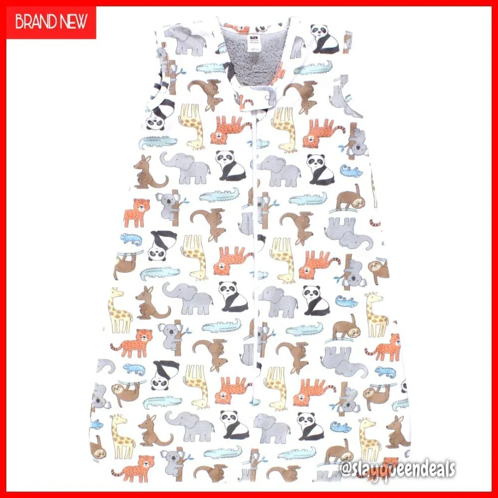 Plush Faux Fur Sleeping Bag Wearable Blanket for Babies
